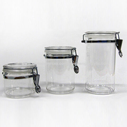 1pc Candy Jar With Lid, Plastic Candy Jar, Transparent Cookie Container,  Home Storage Box Cookie Jar With Lid, Home Kitchen Accessories