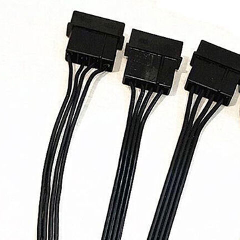 Cable de alimentación SATA con certificación RoHS, material ecológico.