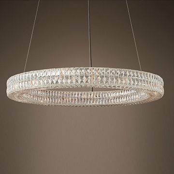 ring crystal chandelier