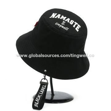 Fashionable Cotton Bucket Hats With Screen Printed Logo For Boys