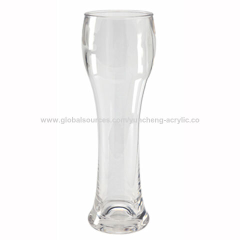 Acrylic Beer Pint Glasses - Break Resistant - 16 oz - Set of 12