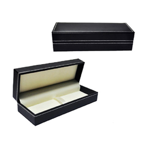 China Rectangular Black Leather Lining, Black Leather Box