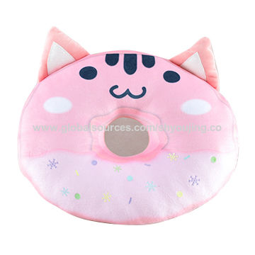 cat donut pillow