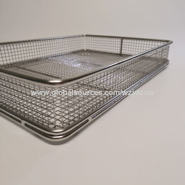304 Stainless Steel Wire Mesh Baskets for Laboratory Sterilizer