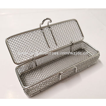 304 Stainless Steel Wire Mesh Baskets for Laboratory Sterilizer