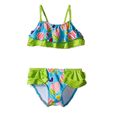 Buy Wholesale China Girl's Bikinis Swimwear Fruity Heart Ruffle Top And ...