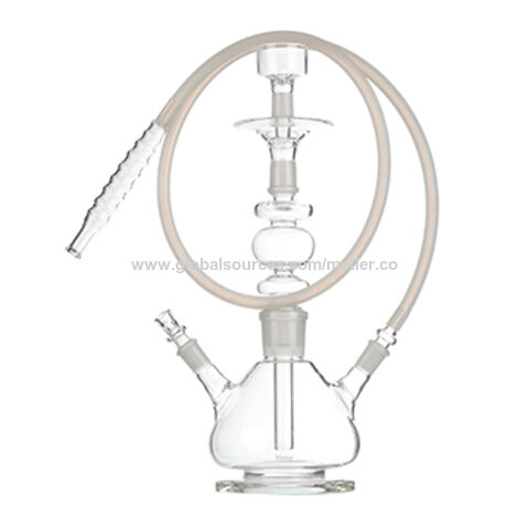 Glass Bonfcustomizable Stainless Steel Hookah Set With Glass Base