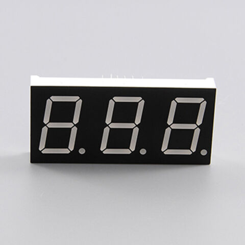 7 Led Display Screen Buy Wholesale China Yellow Common Anode Three-digit 7-segment Led ...