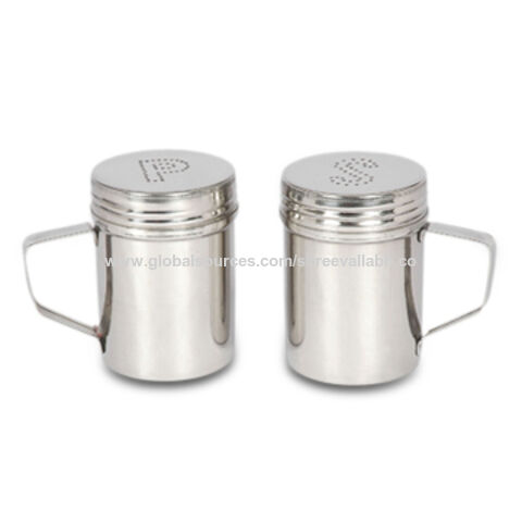 Tempat Garam & Merica Ulir dengan Finishing Satin/Cermin, Terbuat dari Baja Tahan Karat - Kualitas Premium untuk Perlengkapan Hotel & Restoran