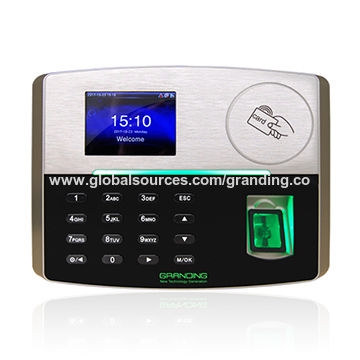 China Fingerprint and card recognition access control time attendance ...