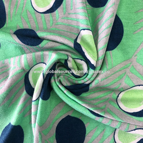 Tejido Estampado 48% Modelo 47% Algodón 5% Spandex for sale at factory direct price