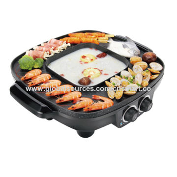 Buy Wholesale China Portable Electrical Bbq Grill And Hotpot