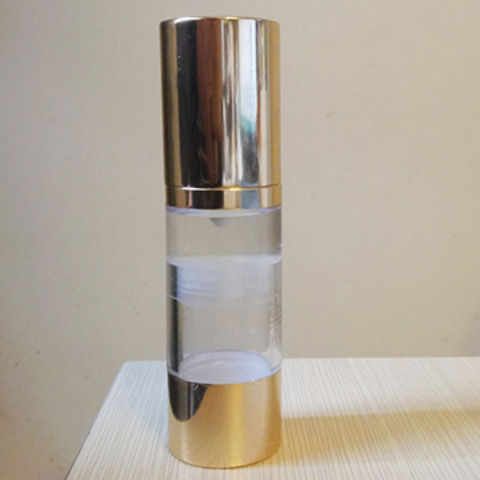 Frascos Airless de Aluminio Dorado de 50ml para Loción for sale at factory direct price