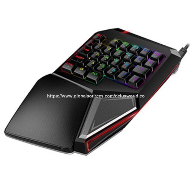 Teclado Gamer de Uma Mão Delux T9Plus para LOL for sale at factory direct price