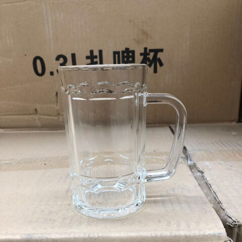 Jarra de cerveza de vidrio 300ml PC Vaso acrílico jarra de cerveza transparente Vaso de vino de plástico