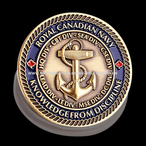 NAVY SEA IS OURS 3D 2" CHALLENGE COIN