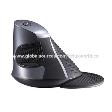 Ratón Vertical Óptico Inalámbrico Ergonómico de Silicona y Goma de Lujo con 6 Botones y 1600 DPI for sale at factory direct price