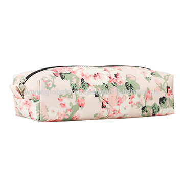 Floral Pencil Pouch, Flower Pencil Case, Stationery Case, Makeup