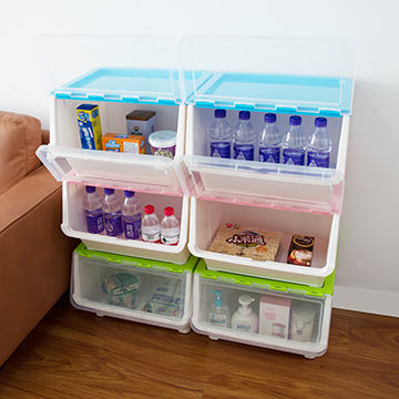 Promotional Plastic Storage Container, Stackable Plastic Closet Shelves