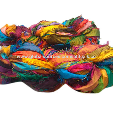  Sari Silk 100g Ribbon Yarn Recycled Sari Silk Ribbon