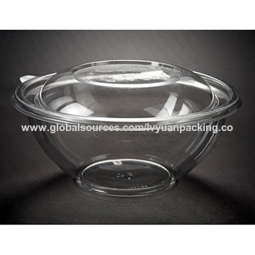 Disposable Takeaway Plastic Salad Bowl with Lid - China Plastic Bowl and  Plastic Product price