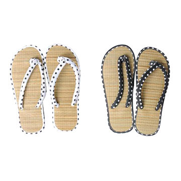Women Pool Shoes Summer Beach Straw Flat Flipflops BaojunHT® 