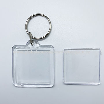 Clear Keychain Plastic Keychain Picture Holder Clear Picture Frame