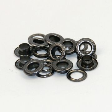 Bulk Buy China Wholesale 13.5mm Black Nickel Round-shaped Metal Eyelets,  Grommets With Engraved Logo For Clothes, Bag $0.01 from Xiamen QX Trade  Co.,Ltd