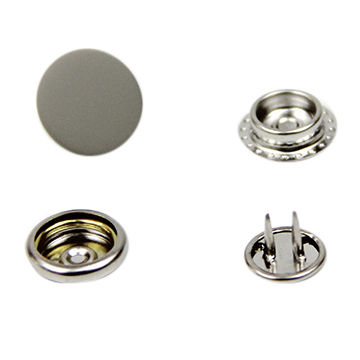 10mm Customized 4-part Metal Cap Prong Snap Button Clothes Snap Buttons  $0.01 - Wholesale China Snap Buttons at factory prices from Xiamen QX Trade  Co.,Ltd