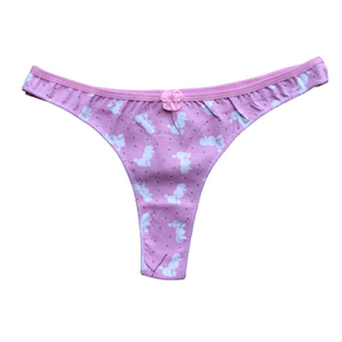Ladies' Sexy T-back Panty, Printed Thong - Wholesale China Ladies