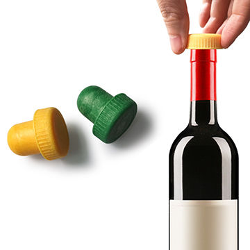 Custom Craft logo Silicone Wine Bottle Cork Stopper Blank Silicone 