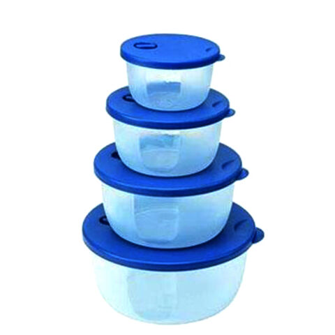 Round Plastic Lunch Boxes With Lid, Round Storage Boxes With Lids