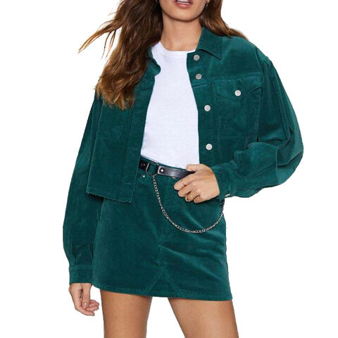 fashion short design corduroy Jacket 