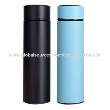 Buy Wholesale China 500ml Portable Round Handle Thermos Coffee Mug  Stainless Steel Insulated Sports Vacuum Water Bottle & Coffee Pot at USD  2.3