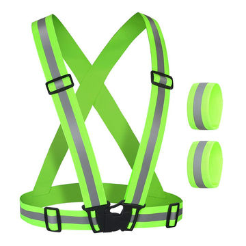 Buy Wholesale China Reflective Vest Straps, With 2 Visible Elastic And ...