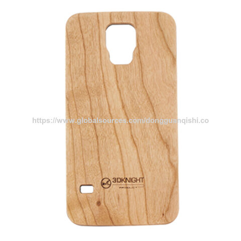 Capa de celular de madeira com gravação a laser e design personalizado para Samsung Galaxy S5 (2015) for sale at factory direct price
