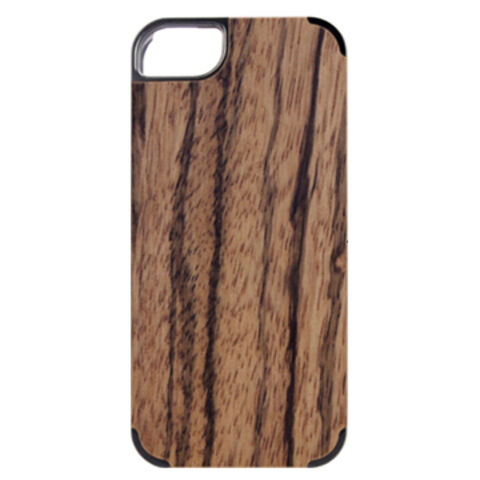 Capa de Madeira de Zebra Importada com Design Exclusivo para iPhone 5S for sale at factory direct price