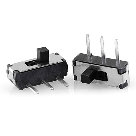 Mini interruptor on/on, deslizante vertical, de 2 posiciones y 3 pines