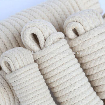 High Strength Natural Color Flat Rope 100% Cotton Cords