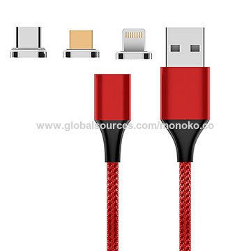 Cable de carga magnético de alta velocidad del nuevo diseño 3A USB para el iPhone
