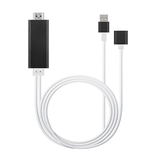 3-in-1-Handy-zu-HDMI-TV-Kabel USB-zu-HDMI-Adapter Kompatibel mit iOS/Micro