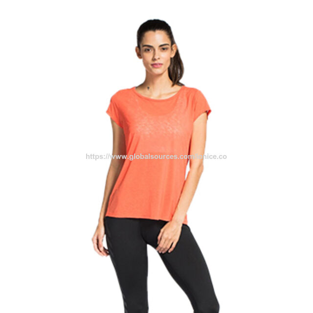 Prix usine T-shirt à manches courtes respirant et durable pour femmes Impression offset Mot OEM/ODM Fabricant for sale at factory direct price
