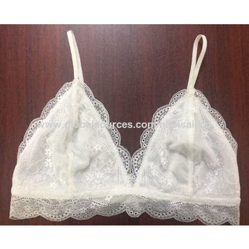Ladies' Basic Bra In Lace, Without Underwire, Without Cup Pad, Bralettes,  Bra, Underwear - Buy China Wholesale Ladies' Bralettes, Lace Bras, Without  Underwire, $1.8
