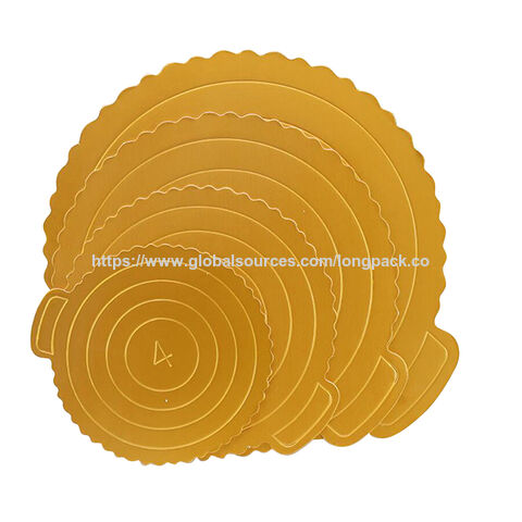 Papier sulfurisé pour gâteaux, plateau jetable en carton rond pour gâteaux de 4/6/8/10 pouces for sale at factory direct price