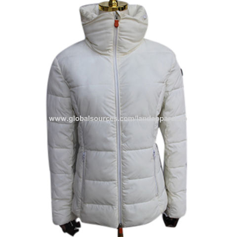 white waterproof winter jacket