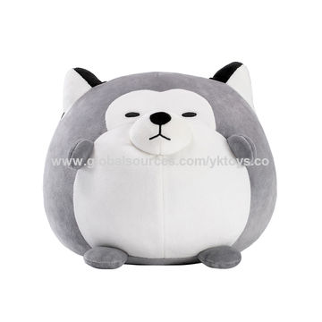 large stuffed husky toy