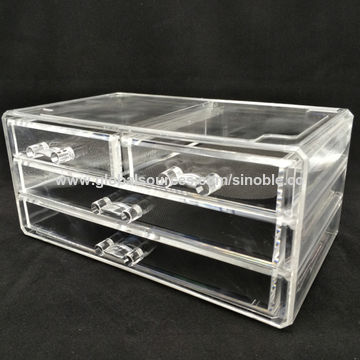 Buy Wholesale China Acrylic Storage Organizer With 2 Large Drawers And Small Drawers & Cosmetic Organizer at USD 3.15 | Global Sources