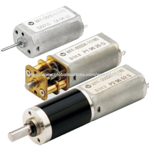 Kundenspezifischer 2,5V-5,5V bis zu 1,2W OD:15,5mm*26,7mm(L)*12mm(H) Metallbürsten-Mikro-DC-Motor der Serie WFF-050 für medizinische Geräte