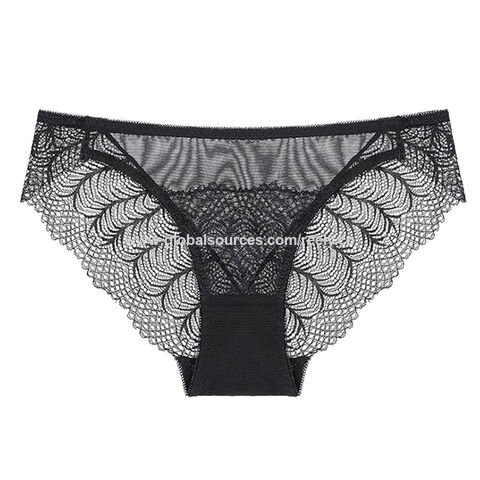 Buy Wholesale China New Lady's Hollowed-out Sexy Lace Women's Hot Pants  Underwear Models Photos & Lingerie at USD 1.2