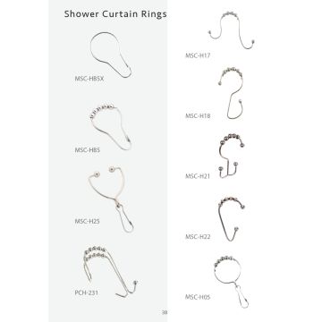 Pear Clip/Shower Curtain Ring Zinc Plated 12080PRCLPZP 2000/Bulk - A. Louis  Supply